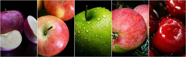 série obrázků jablko